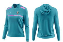 Load image into Gallery viewer, Swatragh - Ladies Q Zip Hoodie - Teal
